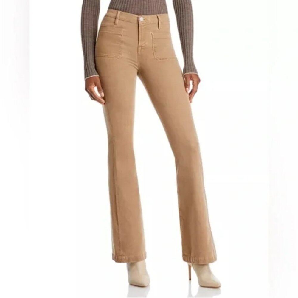 NEW Frame Le Bardot High Rise Flare Jeans in Light Camel- Size 29